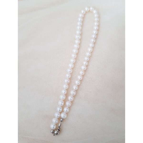 Kalung coker mutiara tawar premium