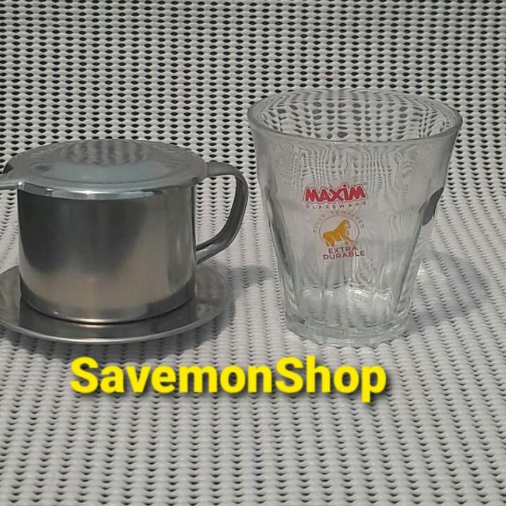 Harga Spesial Paket Alat Kopi Vietnam Drip 8Q Set Gelas 210 mL | Gelas Coffee Vietnam Drip | Saringa