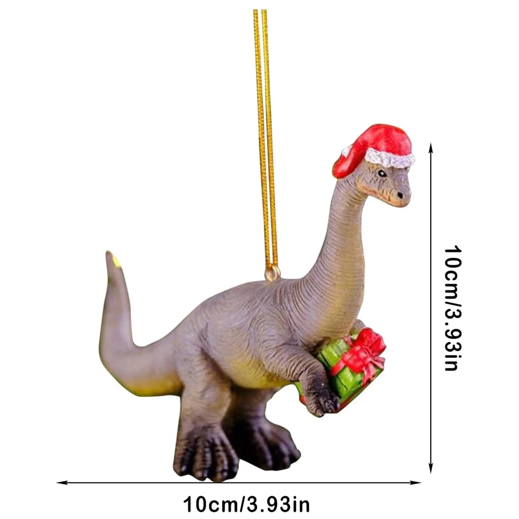 1 Pc Ornamen Gantung Bentuk Kartun Dinosaurus 3D Untuk Dekorasi Pohon Natal