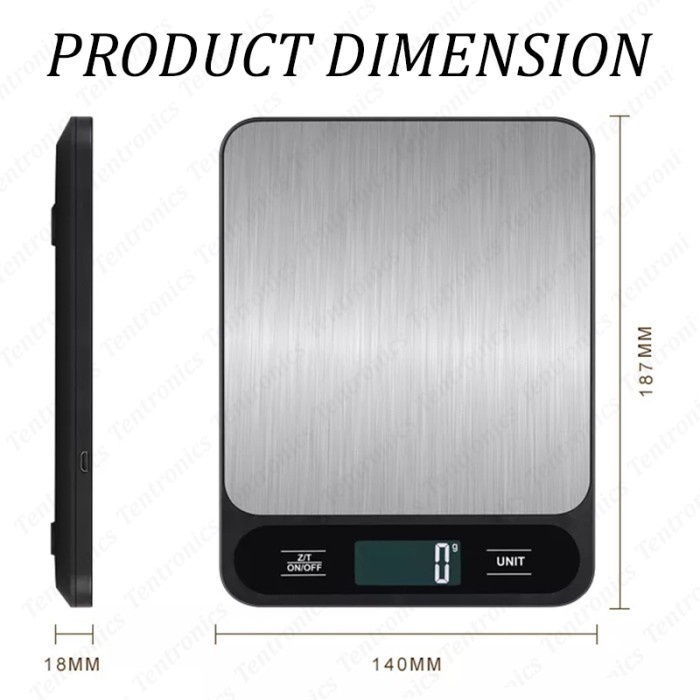 Timbangan Digital 10kg Dapur Commercial Kitchen Scale Premium Quality