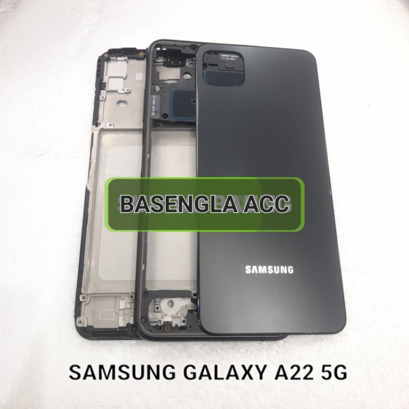 kesing housing casing full set samsung galaxy a22 5g frame + bezel + backdoor