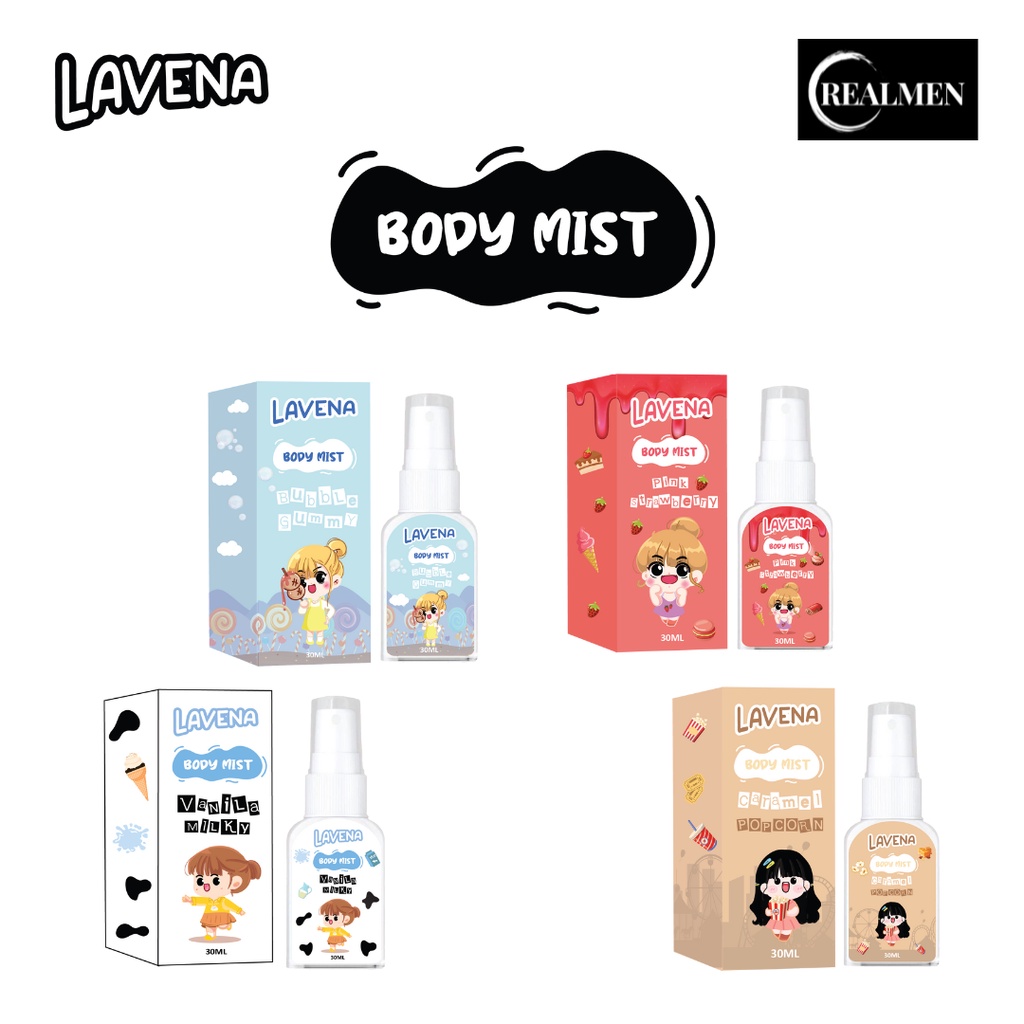 LAVENA BODY MIST 30ML / PEWANGI BADAN - BPOM