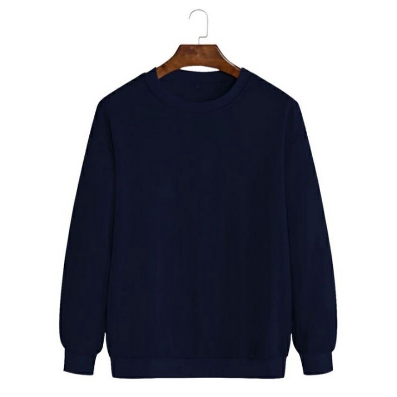 KAOS SWEATER LENGAN PANJANG POLOS