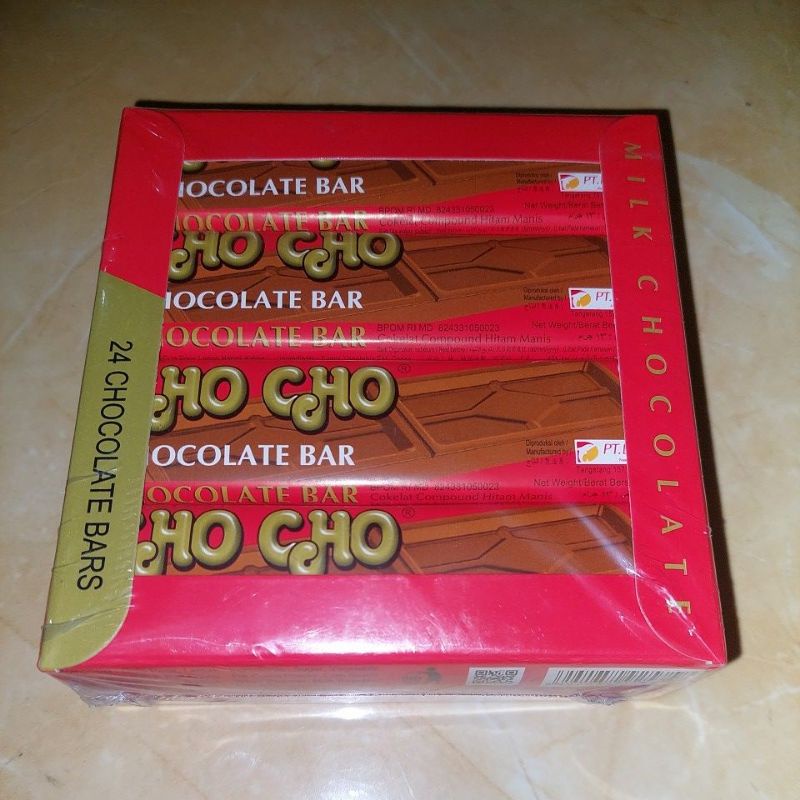 

cho cho chocolate bar ( 1 pack isi 24pcs )