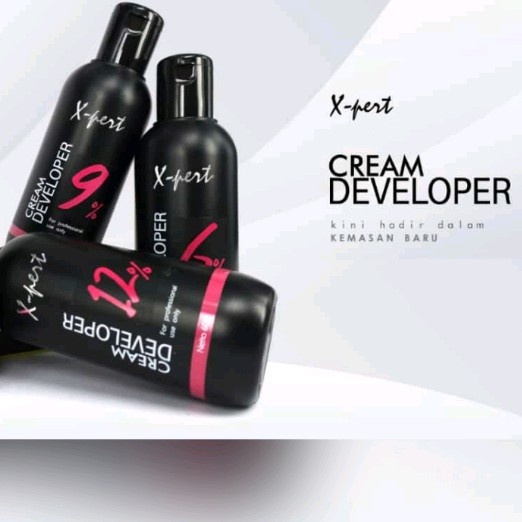 X-PERT cream developer / campuran bleacing rambut 60 ml