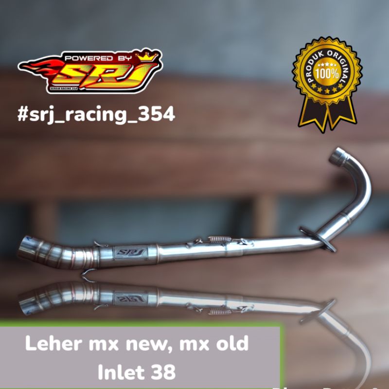 leher header pipa knalpot racing mx new old inlet 38 mm srj racing 354 ori original  Pulsa telkomsel