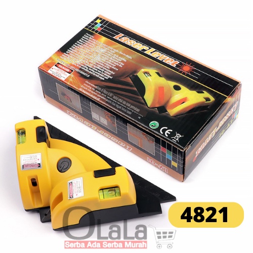 Square Laser Line LV-01 Laser Level Alat Ukur Siku Kelurusan Lantai Permukaan Sudut 90 derajat JS-4821