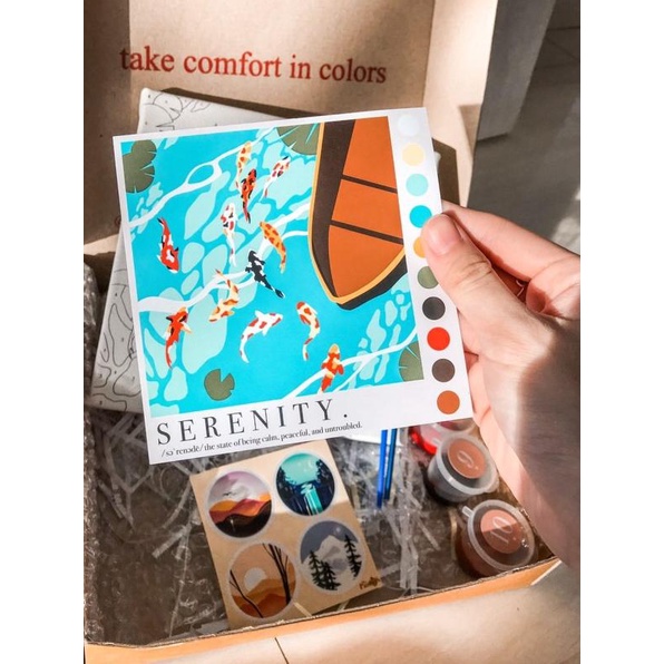

Paint By Number [Serenity] | ByPainters | Painting Kit | 20x20 Canvas