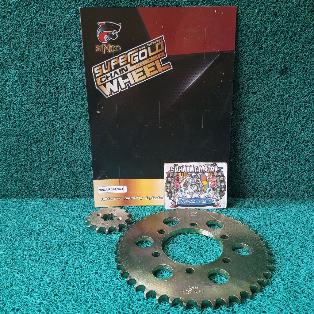 SINDO GEAR SET NINJA R GOLD MODEL SSS 14T/42T