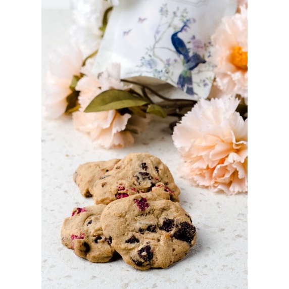 

Raspberry choc chip cookies