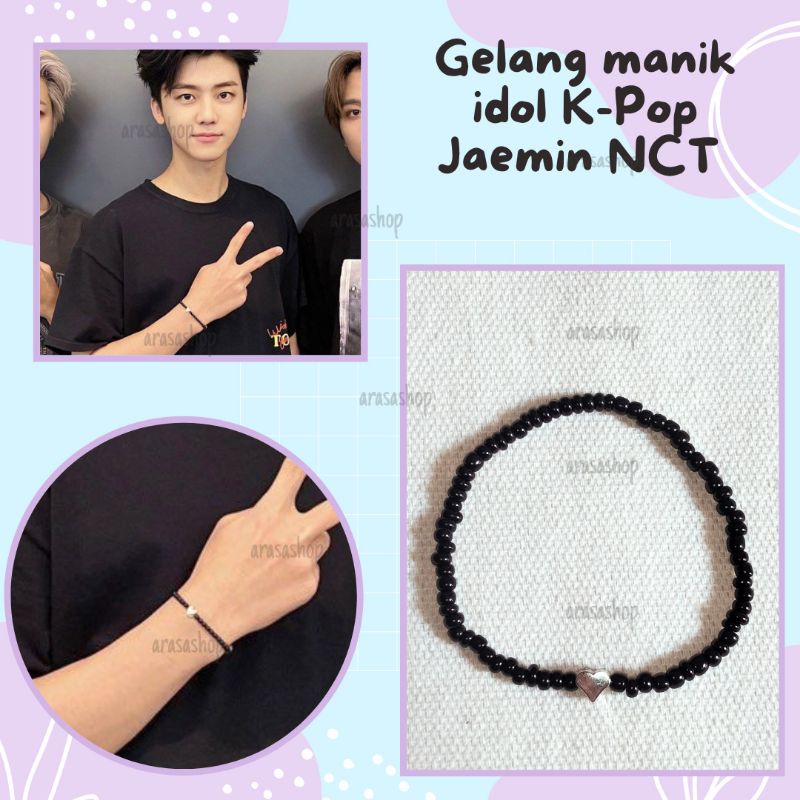 NCT jaemin beads bracelet | gelang tangan | gelang manik | gelang idol kpop | gelang nct | gelang ma