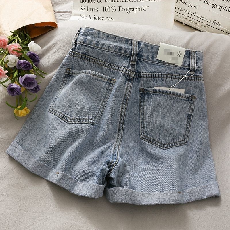 celana jeans pendek stretch jins wanita kulot jeans love hightwaist hot pants wanita cewek ootd korean style kekinian