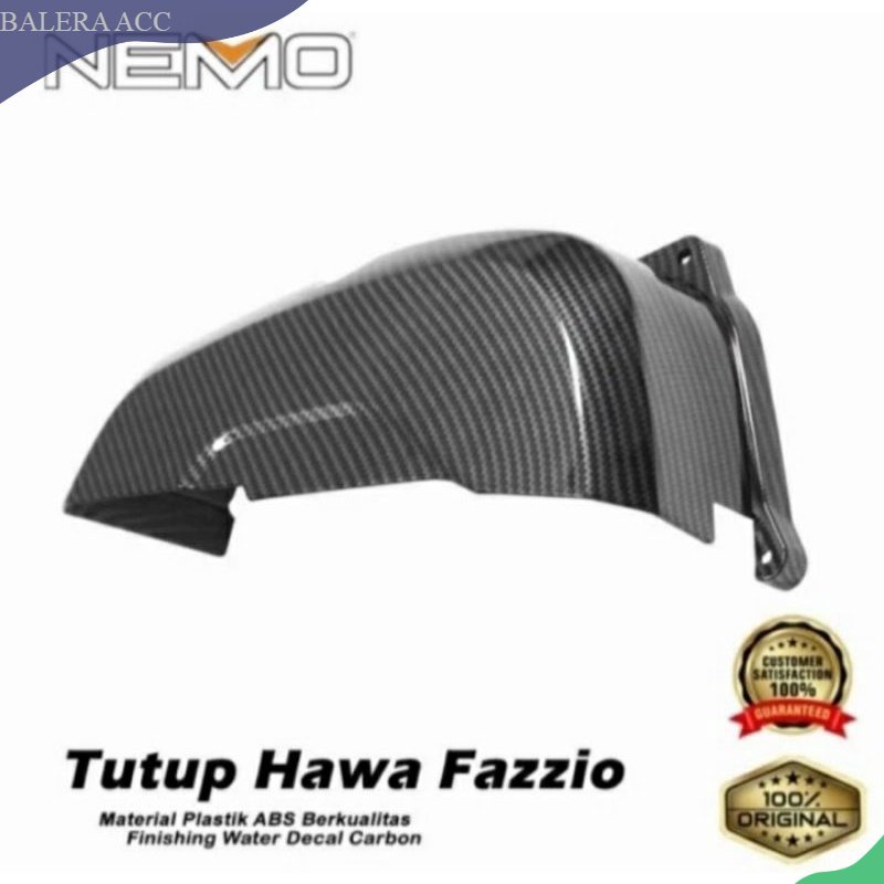 Cover Tutup Filter Udara FAZZIO 125 Carbon Nemo