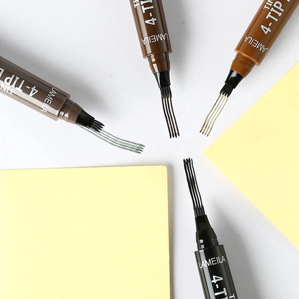 Beauty Jaya - Lameila Eyebrow Waterproof Natural Eyebrow Pen Four-Claw Eye Brow Tint Fork Tip Long Lasting LM 784