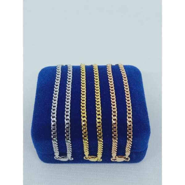 GELANG PERAK ASLI SILVER 925 LAPIS EMAS/GELANG RANTAI SISIK NAGA POLOS KECIL/ASLI SILVER/FASHION WANITA