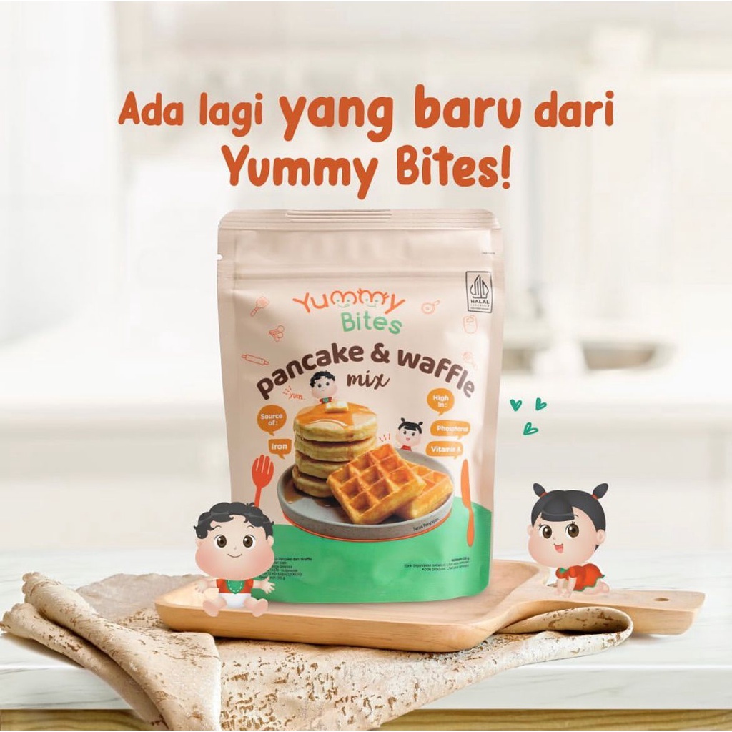 Yummy Bites Pancake &amp; Waffle Mix 130g Pancake And Waffle mix