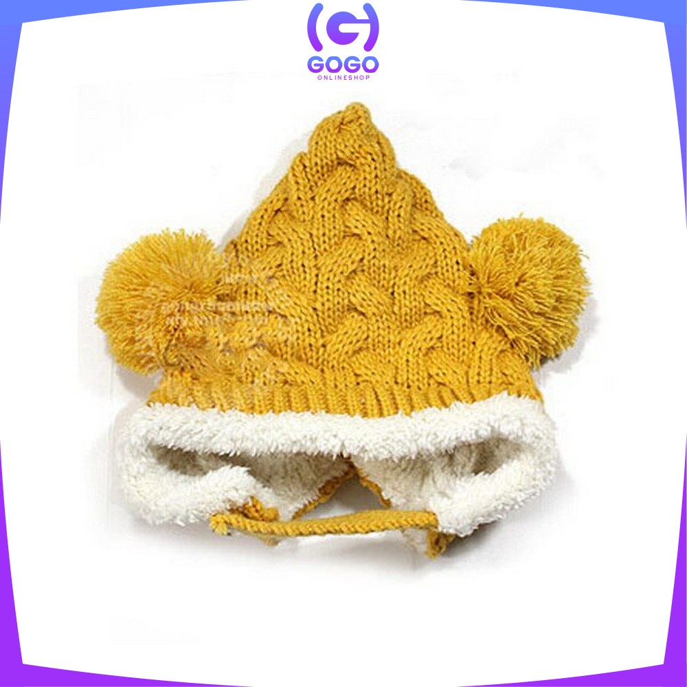 GOGO-P16 P23-30 Topi Kupluk Bayi Pompom Topi Anak Bucket Rajut Topi Korea Bunny Hat / Pilot / Unicorn