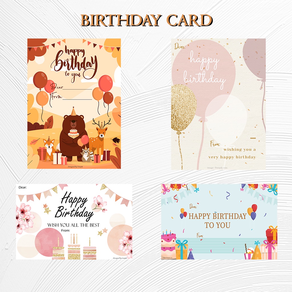 Kartu Ucapan Ulang Tahun dan Pernikahan WEDDING / BIRTHDAY CARD