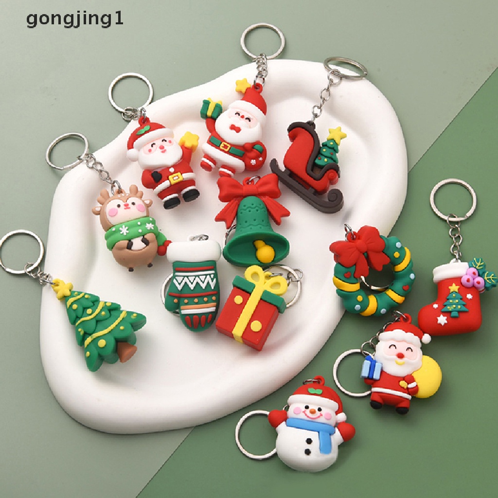 Ggg Gantungan Kunci Boneka Santa Claus / Rusa Natal Untuk Dekorasi Tas Ransel