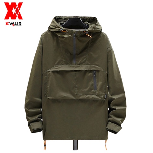 Valir Kyle - Jaket Pria Tebal Anti Angin Hoodie Bahan Taslan Premium Import High Quality Branded Ori