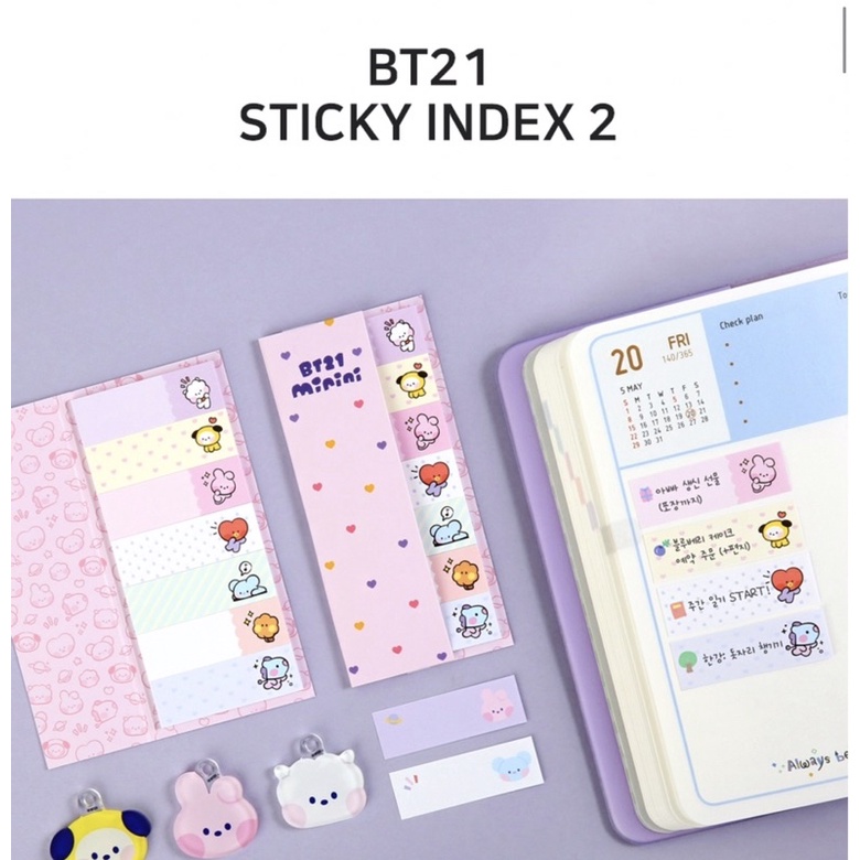 

Sticky notes BT21 / Memo / Stick Market / Index / Pembatas Buku