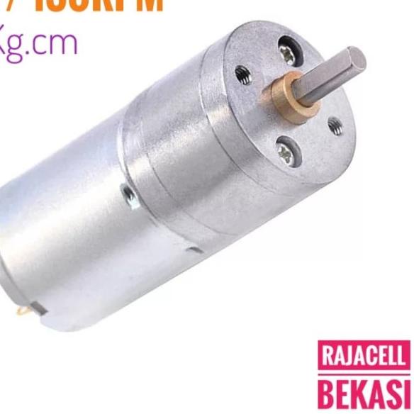 Motor DC Gearbox 12V 130Rpm Gear Box High Torque 20Kgcm Shaft 4mm