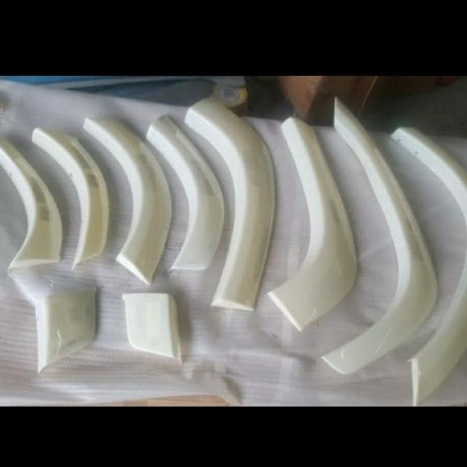 Jsl Over Fender / Cover Spakbor Samping Putih All New Pajero Sport