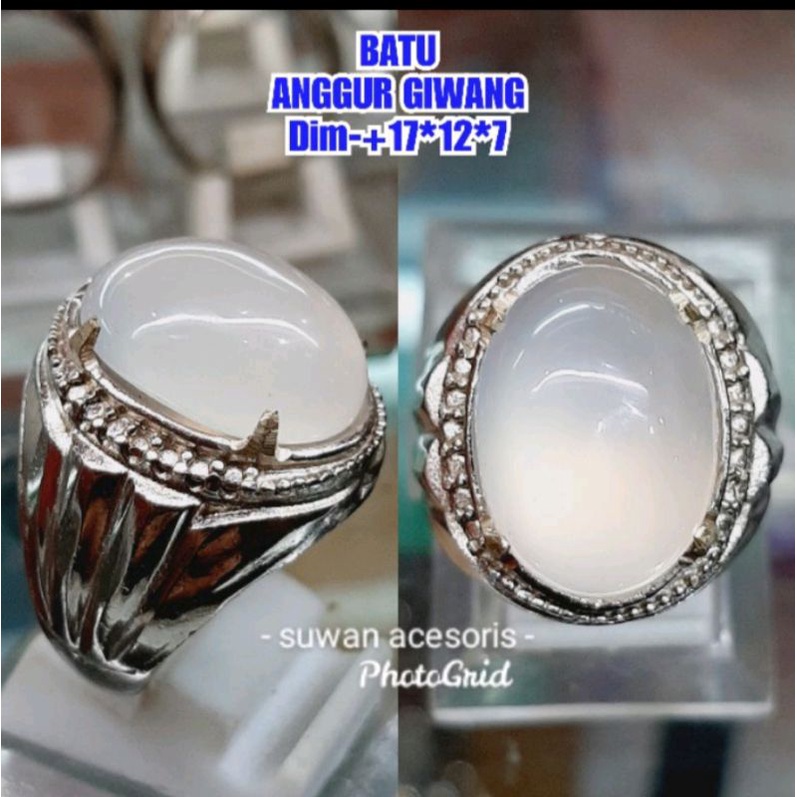 Batu akik anggur giwang jaminan asli natural