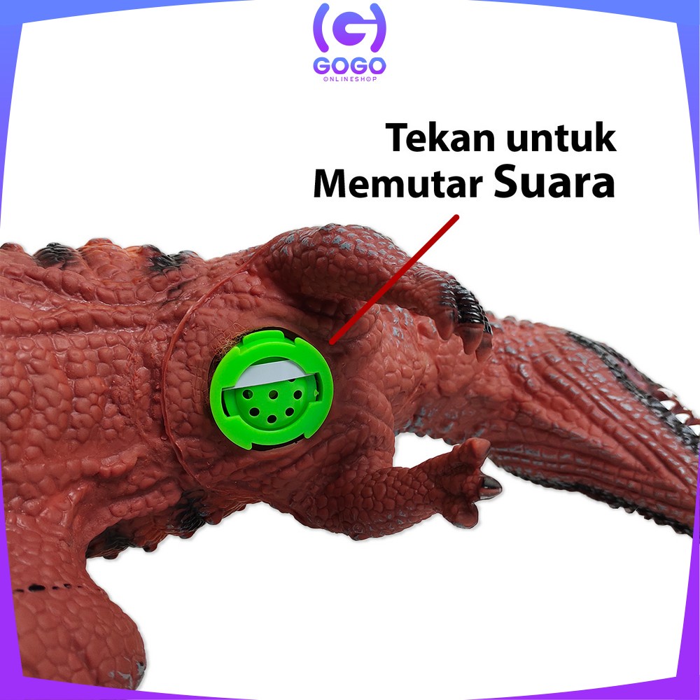 GOGO-M263 M265 Mainan Figure Dinosaurus T Rex Jurassic World / Brontosaurus Maenan Edukasi Dino Toys Animal Figur