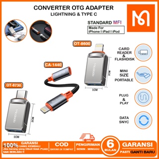 Converter OTG iPhone Lightning Ke USB 3.0 ,OTG Android Type C Ke USB 3.0 Data Transfer MCDODO OT-8600 ,OT-8730 CA-1440