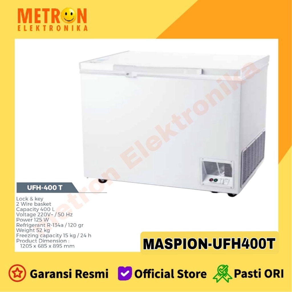 MASPION UFH 400 T - CHEST FREEZER BOX 400 LITER / UFH400T