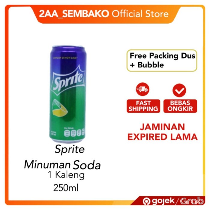

SPRITE KALENG 250 ML SPRITE SLIM KALENG