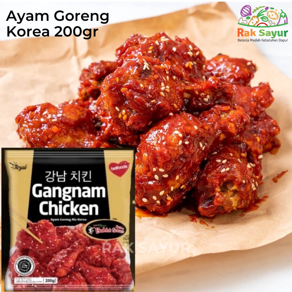 Jual Ayam Goreng Ala Korea Gangnam Chicken 200gr Belfoods Rak Sayur