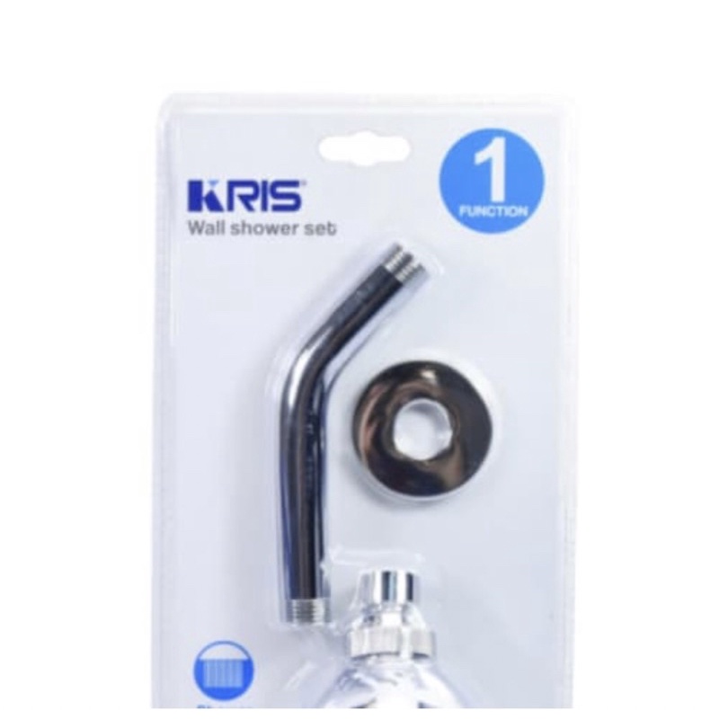 KRIS HEAD HAND SHOWER 9 CM KWS232 SILVER /ACE HEAD SHOWER SET KRIS D9CM/ACE PERLENGKAPAN KAMAR MANDI/ACE PERALATAN MANDI