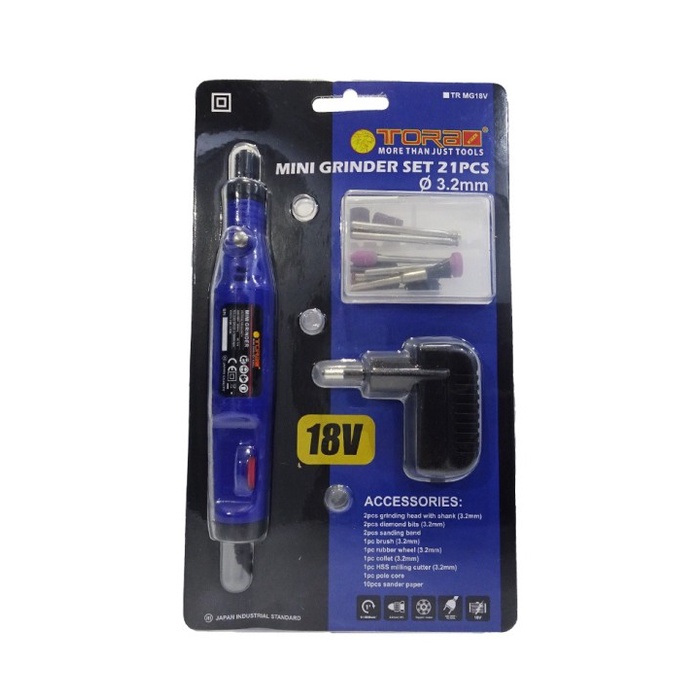 TORA Mini Grinder Set 21 Pcs 18V