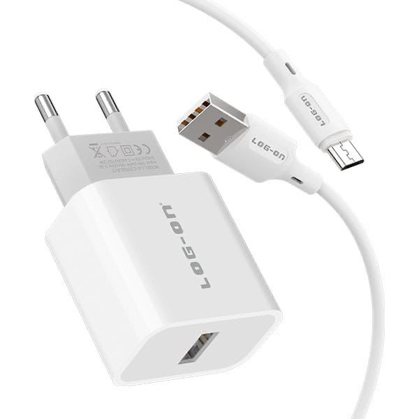 FAST CHARGER MICRO USB LOG-ON LO-C33 AUTO ID 2.4A 12 WATT