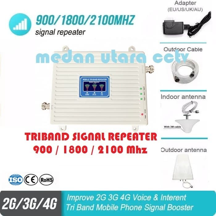 ((BISA COD)) repeater TRI band 2G 3G 4G repeater saja