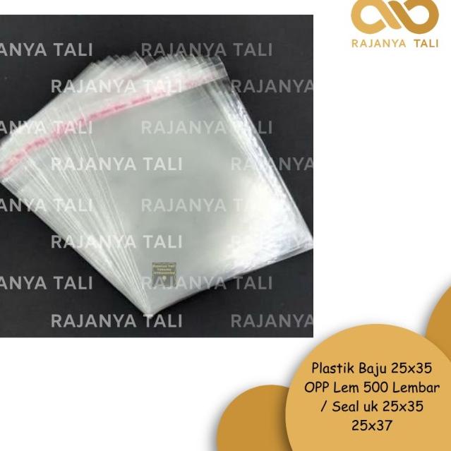 

Plastik Baju 25x35 OPP Lem 500 Lembar / Seal uk 25x35 25x37