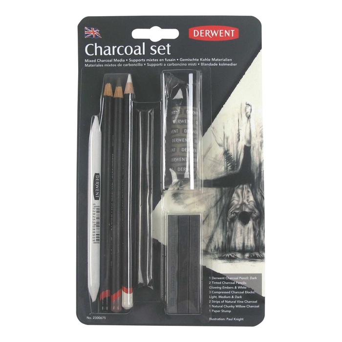 

Derwent Charcoal Set - Blister Pack of Charcoal Mixed Charcoal Media