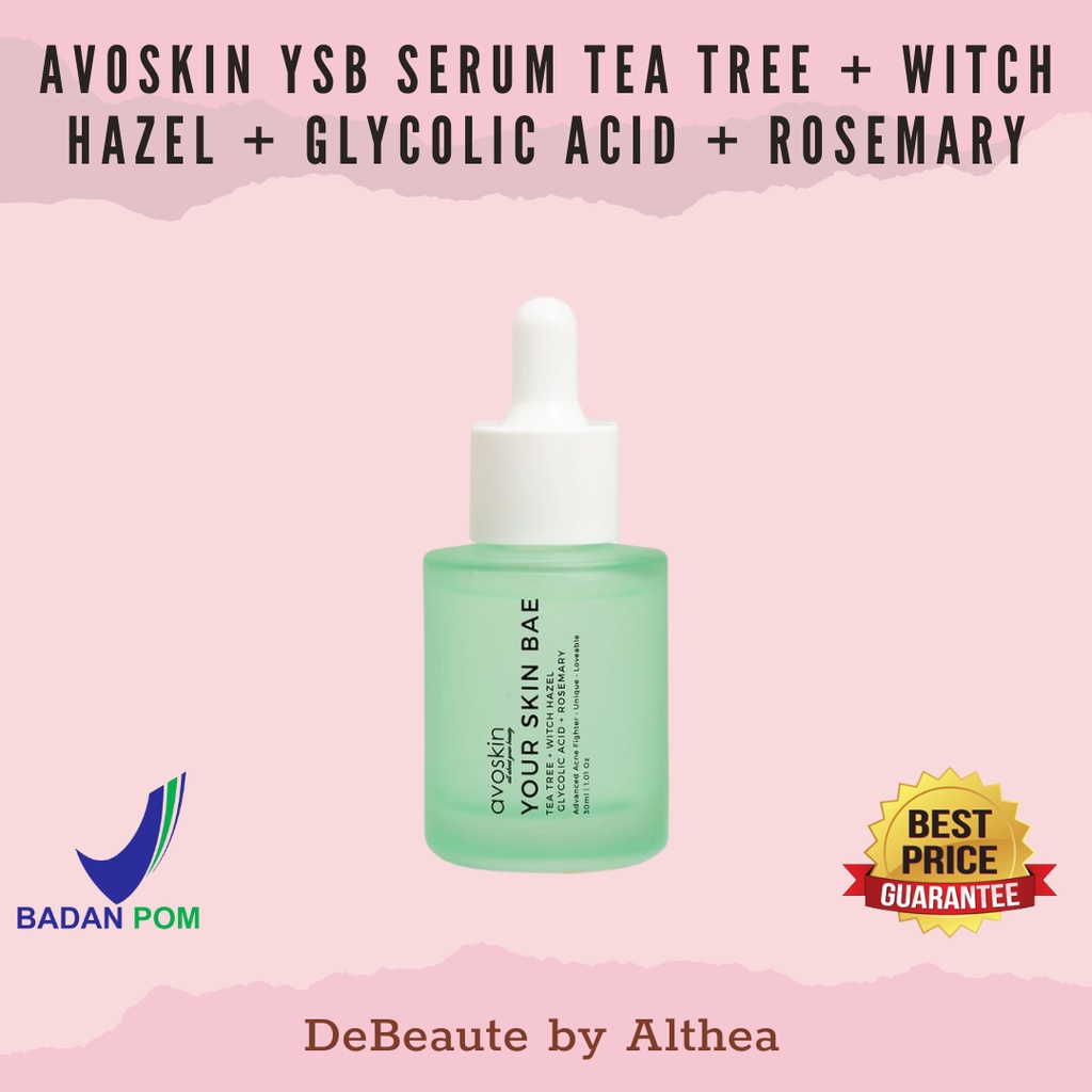 Avoskin YSB Your Skin Bae Serum Tea Tree + Witch Hazel + Glycolic Acid + Rosemary 30ml