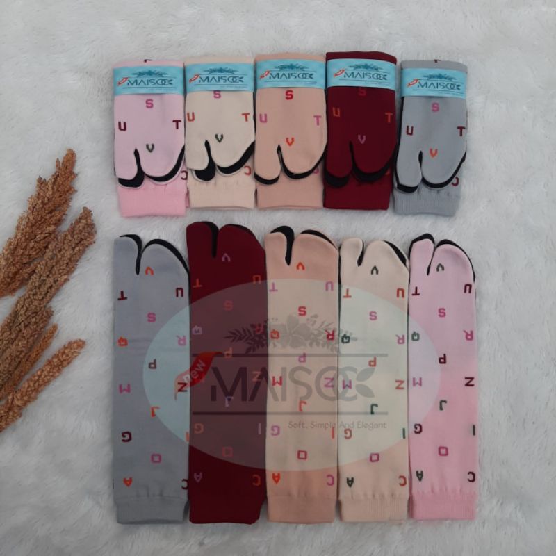 Maisock Kaos Kaki Anak Premium (motif huruf)