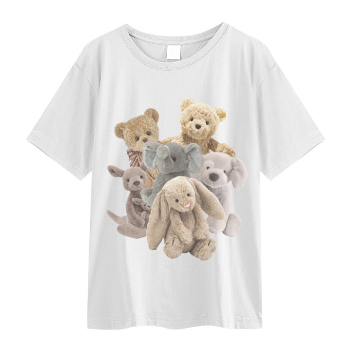 RDGF official shop 2023 winter new tops The Monseur Gallery T-shirt Oversize Six Animal Dolls /kaos pria/kaos pria/baju oversize wanita/ootdsupply/kaos wanita kekinian/baju kaos murah/