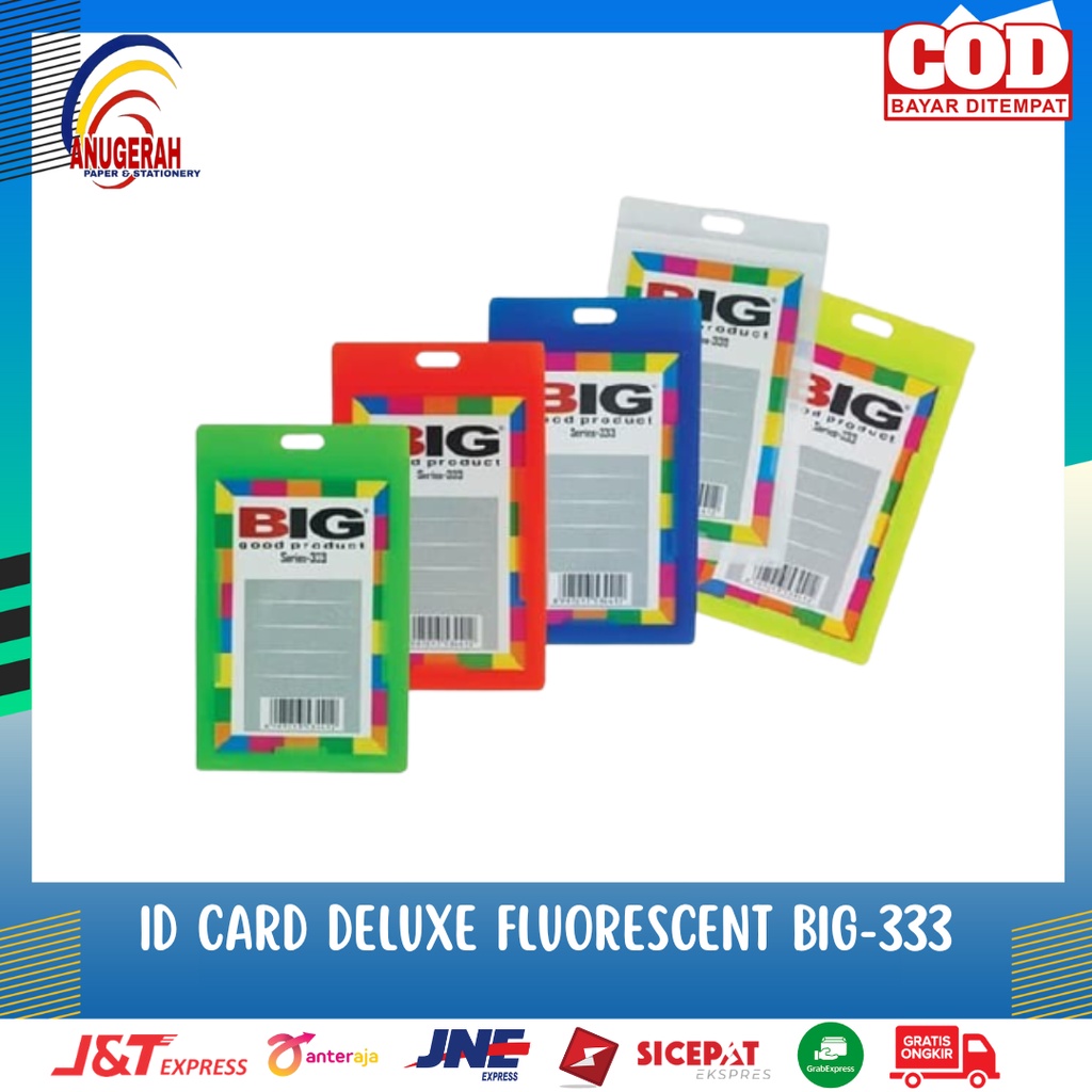

ID CARD DELUXE FLUORESCENT BIG 333 (PCS)