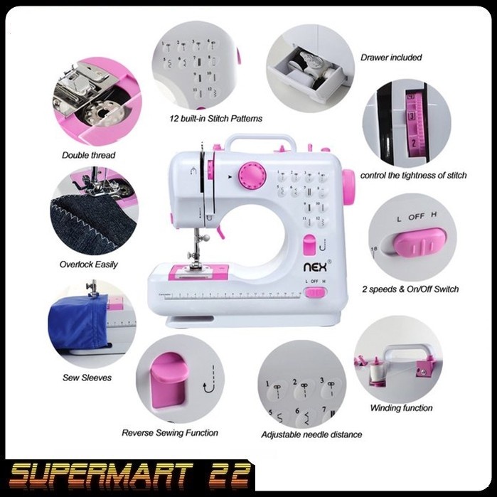 Mesin Jahit Mesin Jahit Portable Mini Fhsm 505