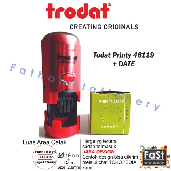 

Stempel Otomatis + Tanggal Trodat Printy 46119