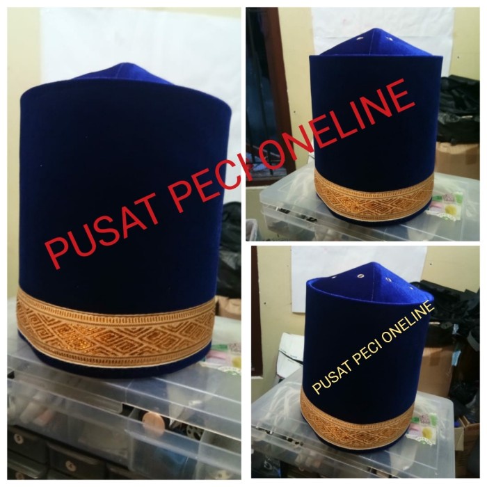 Peci Songkok Kopiah Turki bludru benhur tinggi 20 cm - 9
