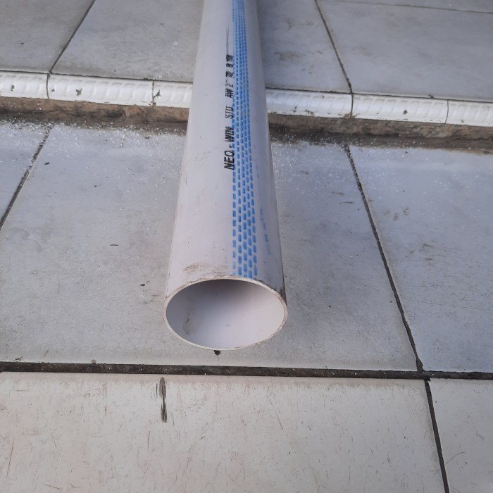 Pneumatic Pipa Air Pvc 2" Inch Aw 1 Meter Paralon Air