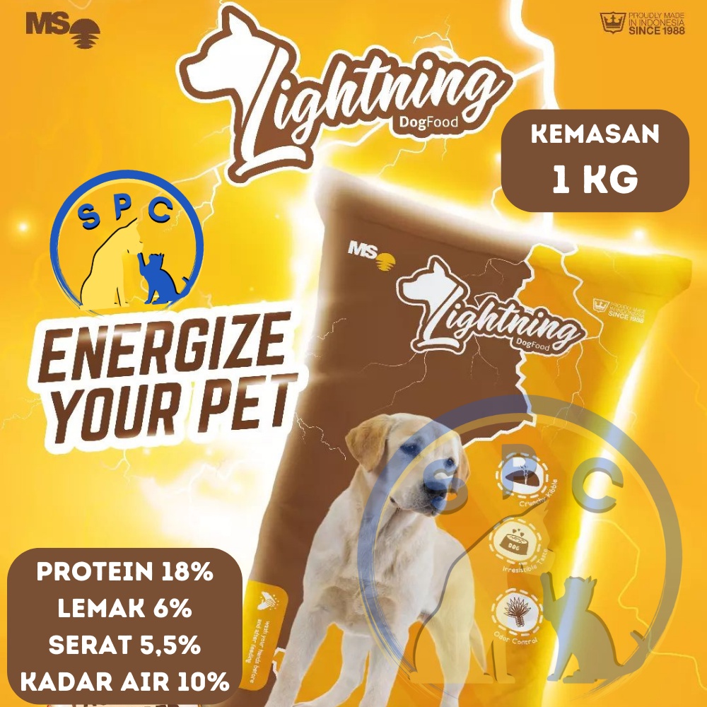 LIGHTNING DOG FOOD Makanan Anjing Starry DOG Freshpack 800 Gram Ekonomis Terjangkau