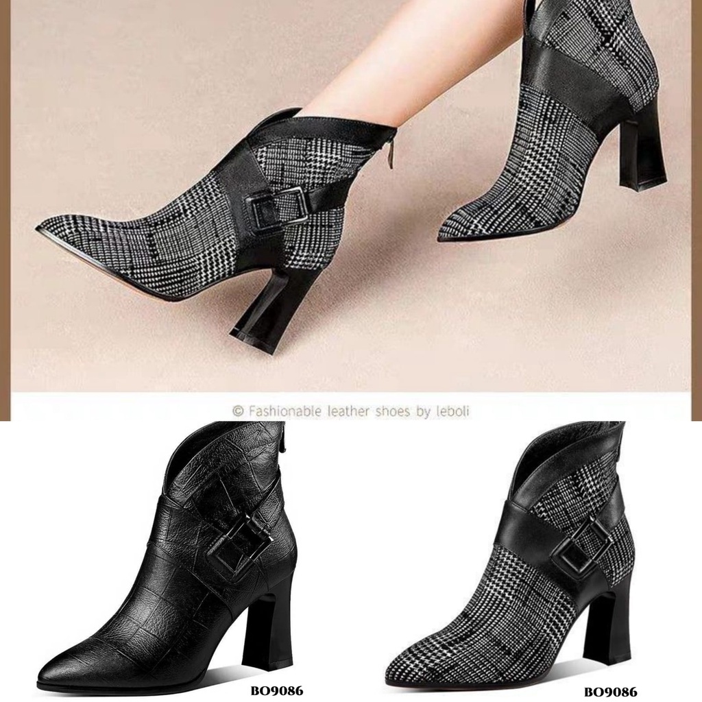 PRF Sepatu Boots Heels Korea BO9086