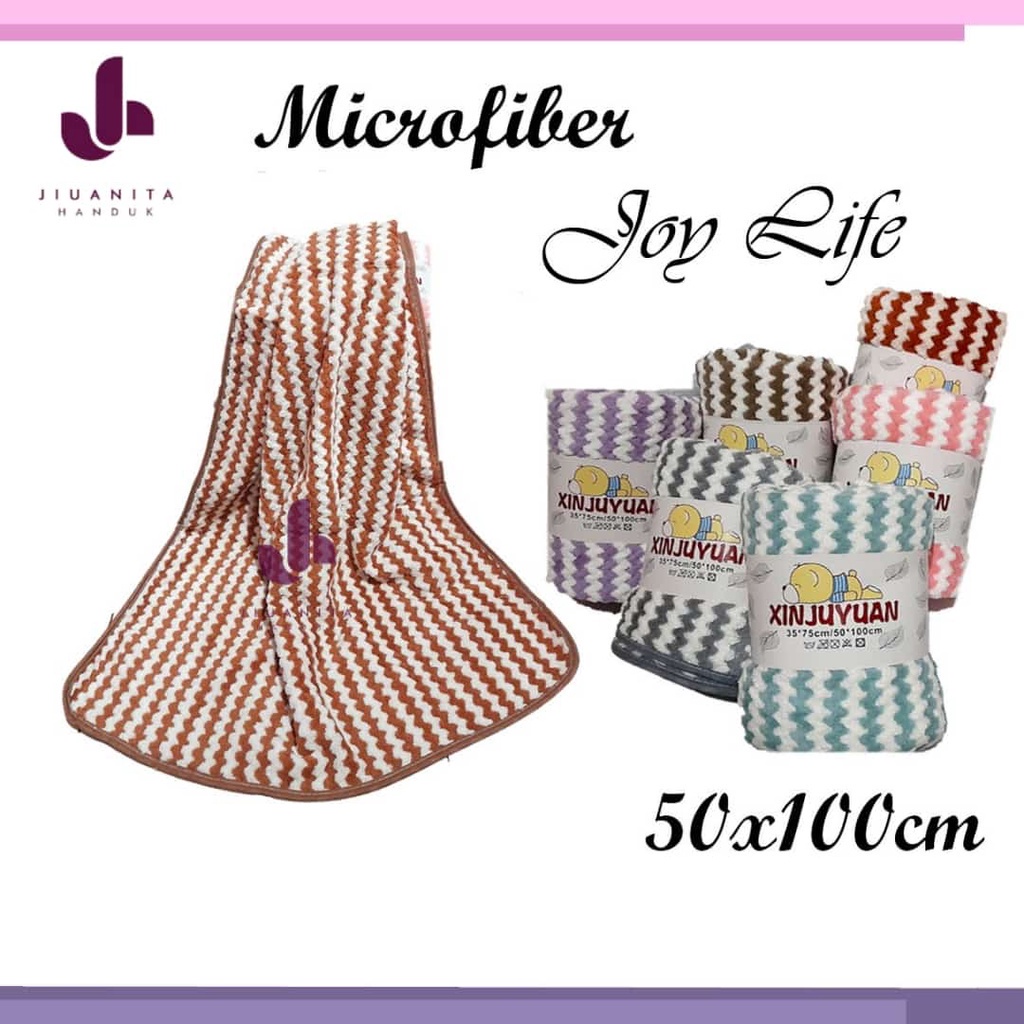 MH Handuk Microfiber Towel Joy / Xin Ju Yuan / Sarang Lebah / Felicity Uk 50x100 Paling Termurah